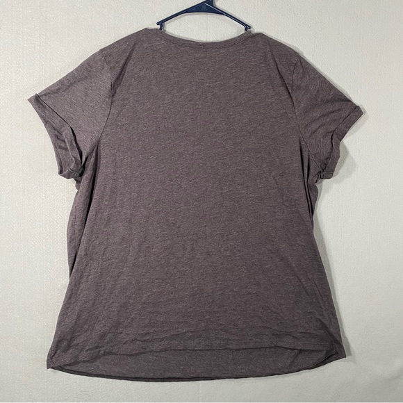 Torrid Desert Vibes V Neck Choker T Shirt Gray Cactus Sunset Woman’s Size 2x - Picture 6 of 8